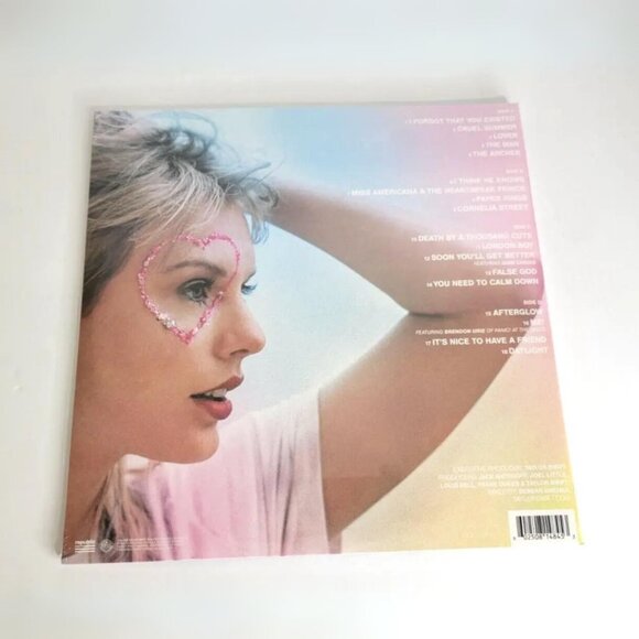 TAYLOR SWIFT LOVER 2019 Limited Edition LP - Pink/Blue Vinyl - SEALED NEW - Picture 3 of 3